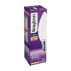 Ampoule LED flamme 5W (Eq. 35W) E14 4000K