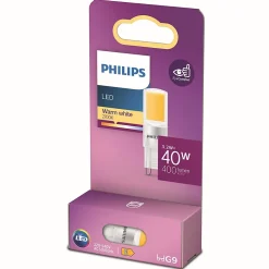 Ampoule LED G9 capsule 400lm 3.2W = 40W IP20 blanc chaud Philips