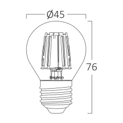 Ampoule LED G45 E27 4W 3000K 470 lm