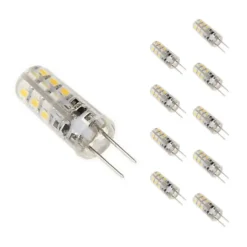 Ampoule LED G4 2W 12V SMD2835 24LED 360 degrés (Pack de 10) - Blanc Neutre 4000K - 5500K - SILAMP