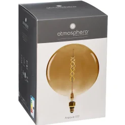 Ampoule LED Globe ambrée - filament torsadé E27 D30 cm - Atmosphera
