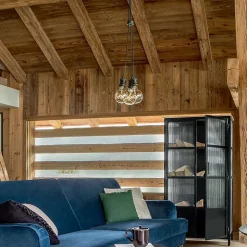 Ampoule LED Globe ambrée - filament droit E27 D10 cm - Atmosphera