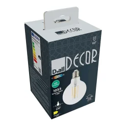 Ampoule LED globe E27 1055lm 7.8W = 75W Ø9.5cm Diall blanc chaud