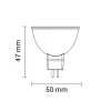 Ampoule LED GU5.3 / MR16 12V 7W 110 degrés - Blanc Neutre 4000K - 5500K - SILAMP