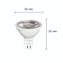 Ampoule LED GU5.3 / MR16 12V 8W SMD 80 degrés (Pack de 10) - Blanc Chaud 2300K - 3500K - SILAMP