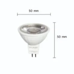 Ampoule LED GU5.3 / MR16 12V 8W SMD 80 - Blanc Chaud 2300k - 3500k - SILUMEN