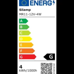 Ampoule LED GU4 / MR11 4W 12V - Blanc Neutre 4200k - 5500k - Silumen