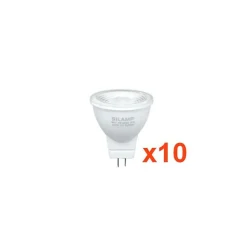 Ampoule LED GU4 / MR11 4W 12V (Pack de 10) - Blanc Chaud 2300K - 3500K - SILAMP
