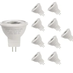 Ampoule LED GU4 / MR11 3W 12V (Pack de 10) - Blanc Froid 6000K - 8000K - SILAMP