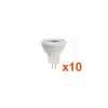 Ampoule LED GU4 / MR11 3W 12V (Pack de 10) - Blanc Chaud 2300K - 3500K - SILAMP