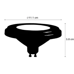 Ampoule LED GU10 AR111 8W 750lm 3000K
