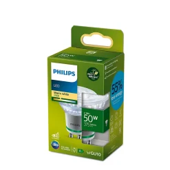 Ampoule LED GU10 blanc chaud Philips Ultra efficient standard 375lm 2,1W=50W