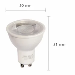 Ampoule LED GU10 Dimmable 8W 220V SMD2835 PAR16 60 degrés - Blanc Neutre 4000K - 5500K - SILAMP