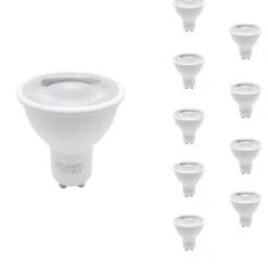 Ampoule LED GU10 Dimmable 8W 220V SMD2835 PAR16 60degrés (Pack de 10) - Blanc Froid 6000K - 8000K - SILAMP