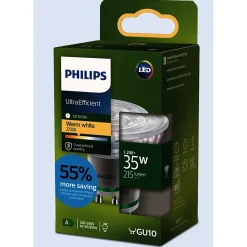 Ampoule LED GU10 215lm blanc chaud 1,2W Philips Lighting