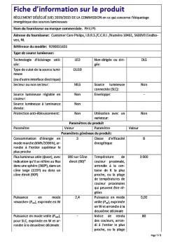 Ampoule LED GU10 380lm blanc 2,4/50W Ø6cm Eco Philips l.5 x H.5,4 cm