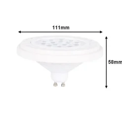 Ampoule LED GU10 15W 30 Projecteur - Blanc Chaud 2300K - 3500K