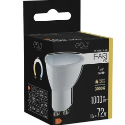 Ampoule LED GU10 10W 3000K blanc chaud 1000 lm 120 degrés EDO777493 FARI EDO