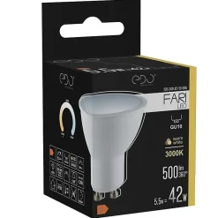 Ampoule LED GU10 5,5W 3000K blanc chaud 500 lm 120 degrés EDO777461 FARI EDO
