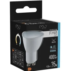 Ampoule LED GU10 4,5W 6500K blanc froid 400 lm 120 degrés EDO777439 FARI EDO