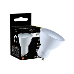 Ampoule LED GU10 3,5W 3000K blanc chaud 300 lm 120 degrés EDO777459 FARI EDO