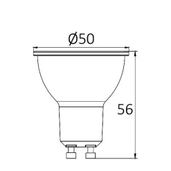 Ampoule LED GU10 6W 4000K Dimmable 450 lm