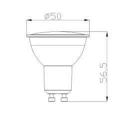 Ampoule LED GU10 4.5W (Pack de 10) - Blanc Neutre 4000K - 5500K - SILAMP