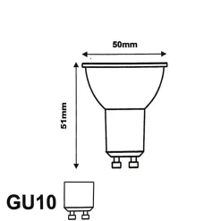 Ampoule LED GU10 7W 220V BLEU - SILAMP