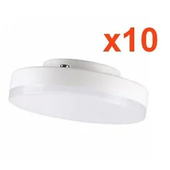 Ampoule LED GX53 7W - Pack de 10 - Blanc Chaud 2300k - 3500k - Classe énergétique A+