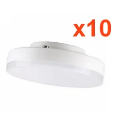 Ampoule LED GX53 7W (Pack de 10) - Blanc Froid 6000K - 8000K - SILAMP