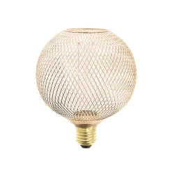 Ampoule LED holograme cage cuivre IP20 E27 150lm blanc chaud Xanlite