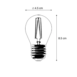 Ampoule LED intelligente E27 P45 4,5W 470lm 1800-4000K