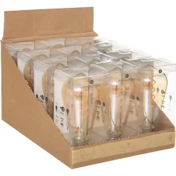 Ampoule LED Larme ambrée - filament torsadé E27 - Atmosphera