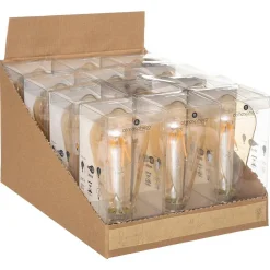 Ampoule LED Larme ambrée - filament droit E27 - Atmosphera