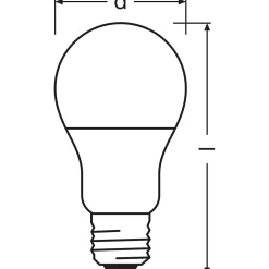 Ampoule LED Ledvance/Osram "Classique" E27 8,5W 806Lm 4000K 200 IP20