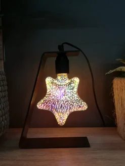 Ampoule LED linéaire E27 20lm 4W blanc chaud ⌀14cm argent