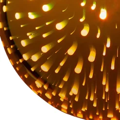 Ampoule LED linéaire Globe E27 20lm 4W blanc chaud ⌀9,5cm jaune