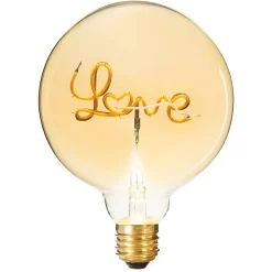 Ampoule LED mot Love ambrée E27 - Atmosphera