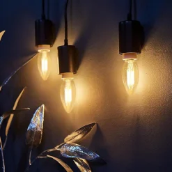 Ampoule LED NETTLIFE E14 blanc chaud 6 pièces 4W lampe bougie filament vintage 2700K