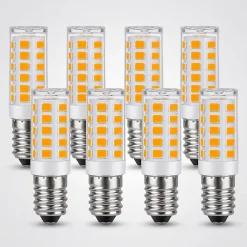 Ampoule LED NETTLIFE E14 vintage, lot de 2700 K, verre rétro, 3 W, lampe à économie d'énergie, E14, 8 pièces