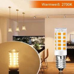 Ampoule LED NETTLIFE E14 vintage, lot de 2700 K, verre rétro, 3 W, lampe à économie d'énergie, E14, 8 pièces