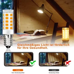 Ampoule LED NETTLIFE E14 vintage, lot de 2700 K, verre rétro, 3 W, lampe à économie d'énergie, E14, 8 pièces