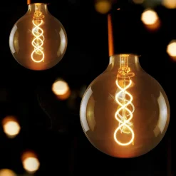 Ampoule LED NETTLIFE Lampe LED E27 Ampoule : G125 Ampoule Edison Vintage 4W