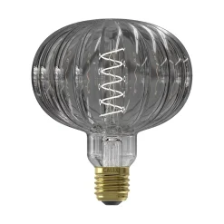 Ampoule LED Pulse Metz gris fumé dimmable E27 ⌀12,5cm 40lm 4W blanc chaud Calex