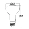 Ampoule LED R63 E27 9W 830lm 6500K - Braytron