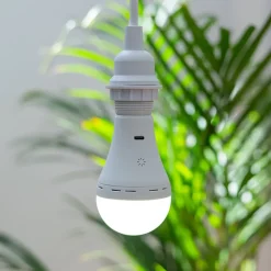 Ampoule LED rechargeable dimmable Lapera blanc IP20 E27 350lm Newgarden