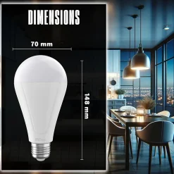 Ampoule LED Rechargeable E27 650LM 4000K - Groupe DDC