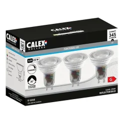Ampoule LED reflecteur - CALEX - GU10 - 4,9 W - 345 lm - 2700 K - Intensité variable - Chrome