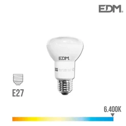 Ampoule LED réflecteur R63 - EDM - 7W 470 Lumens - E27 6400K lumière froide