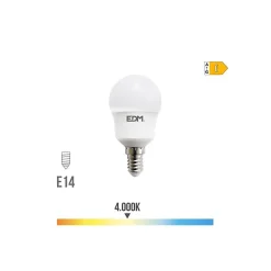 Ampoule LED sphérique - EDM - E14 - 8.5W - 940 lm - 4000K
